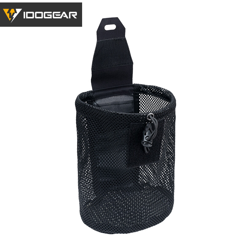 IDOGEAR Tactical MOLLE Mesh Dump Pouch Drop Pouch Foldable Mag Recycling Holder