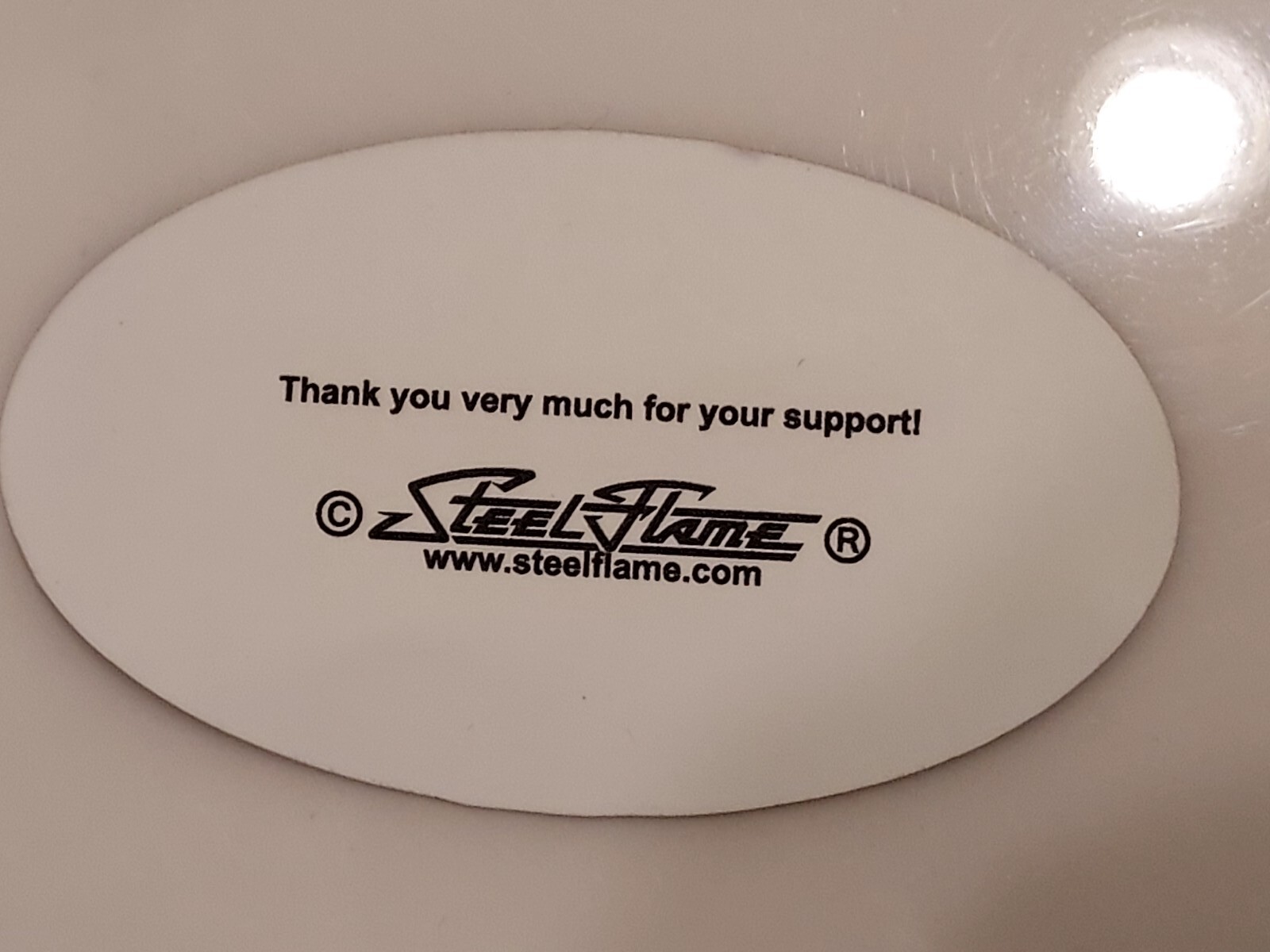Steel Flame Knuckles Spade Sticker