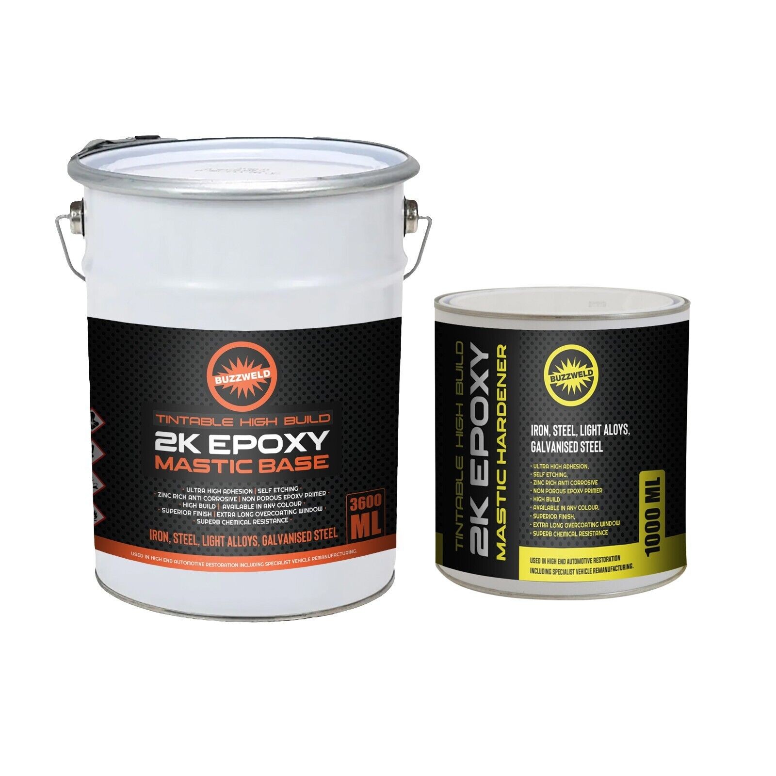 2K Epoxy High Build, Self Etch Primer,   5 Litre kit Black Olive RAL6015