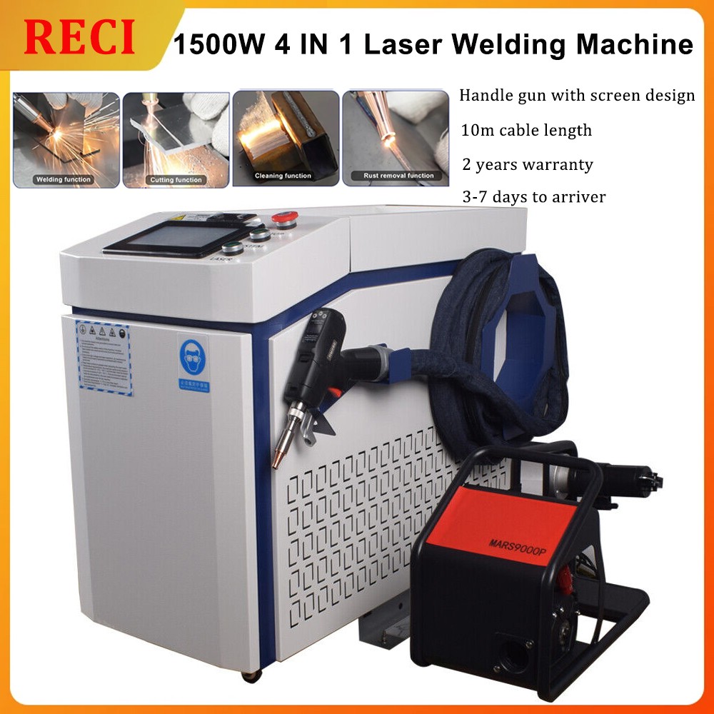 RECI 1500W Laser Welder Metal Cutting Weld Seam Clean Machines Laser Rust EU