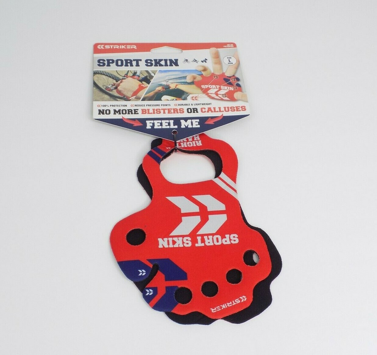 Striker Sports Skins No More Blisters or Calluses Red Size Large