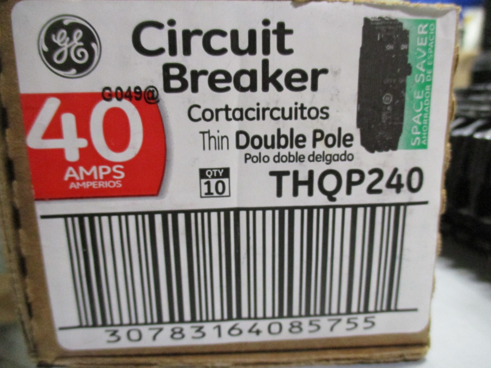 Box OF 10 GE THQP240 Q-Line 40 Amp TQP Double Pole Circuit Breaker