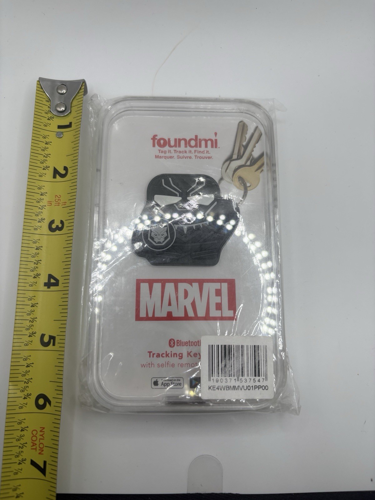NEW Black Panther Marvel Keychain Foundmi Bluetooth Tracking KEY FINDER