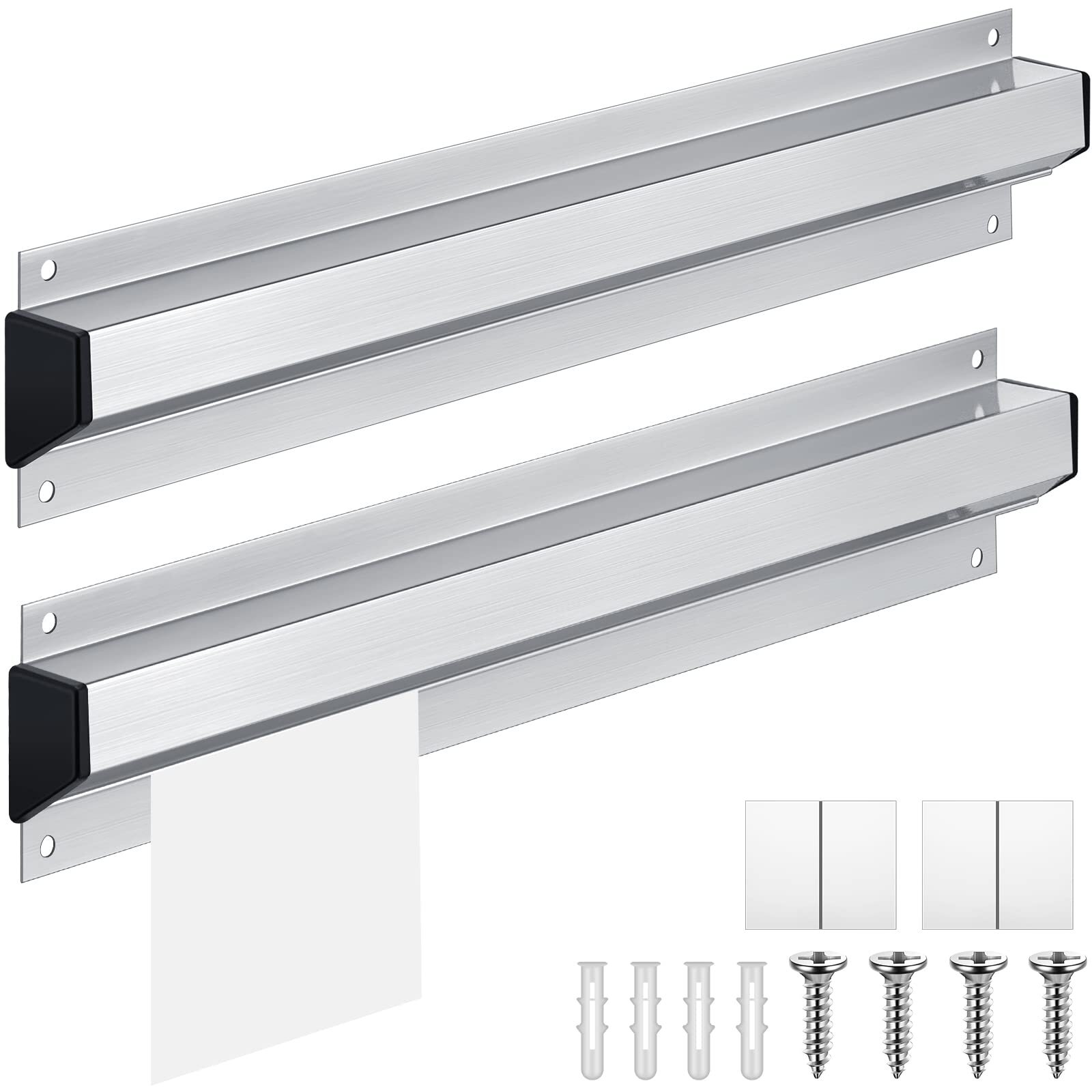 2 Pieces Restaurant Ticket Holder Receipt Holder Aluminum Order Rack Ticket R...