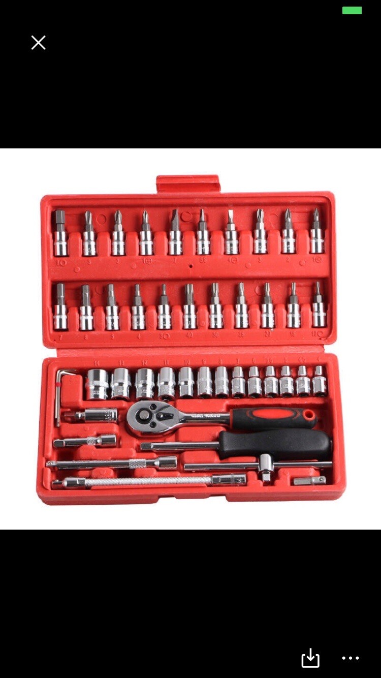 46 pieces essential tools