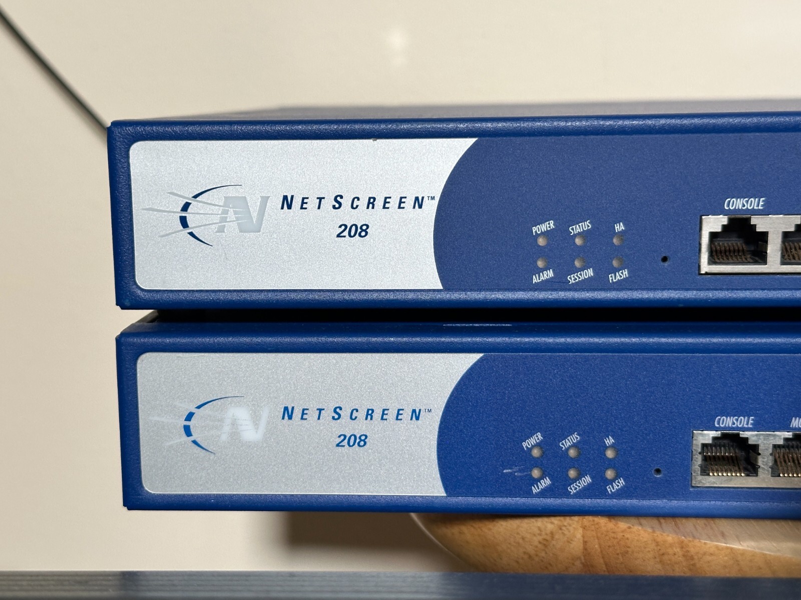 (Lot of 2) 8 Ports Juniper Netscreen Model:NS-208 Advanced Firewall + VPN