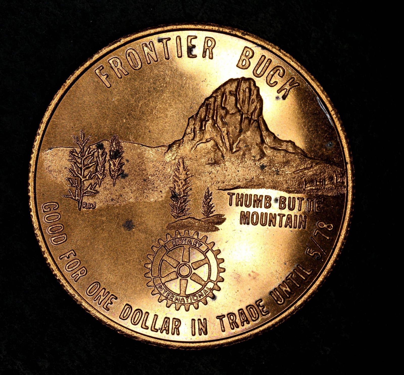1978 Prescott Frontier Rotary Club Arizona, Good For One Dollar In Trade