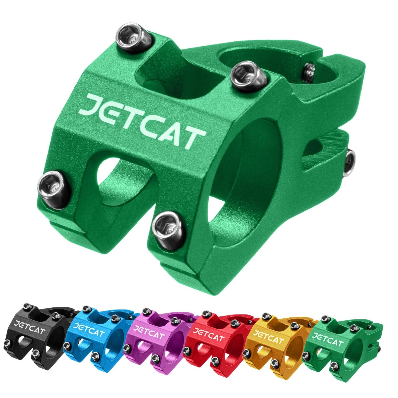 Bike Stem, Short MTB Stem 31.8, Mountain Bike Stem Clamp, Bicycle Stem, Green