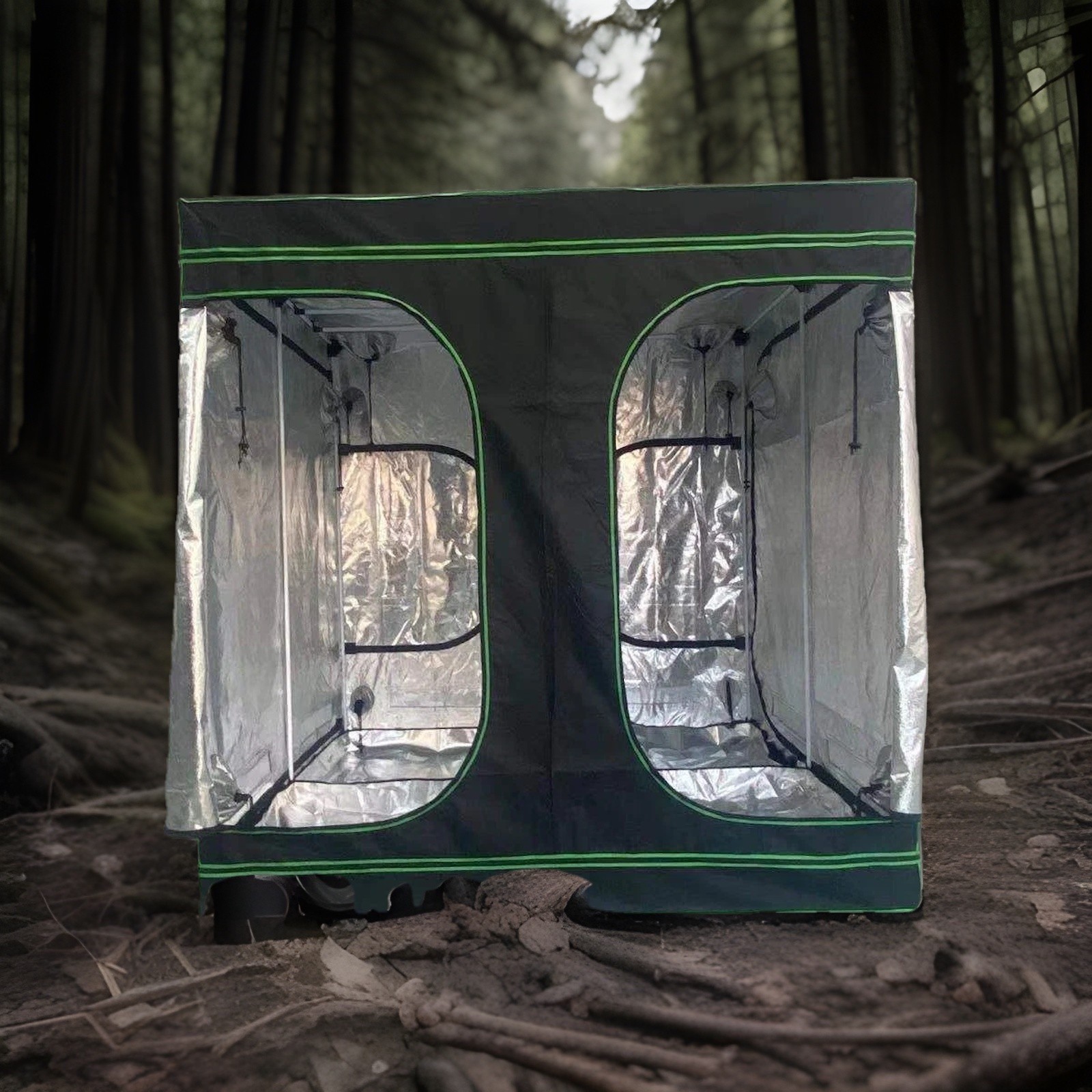 6.5' x 6.5' x 6.5' Hydroponic Indoor Reflective Mylar Grow Room Tent Greenhouse