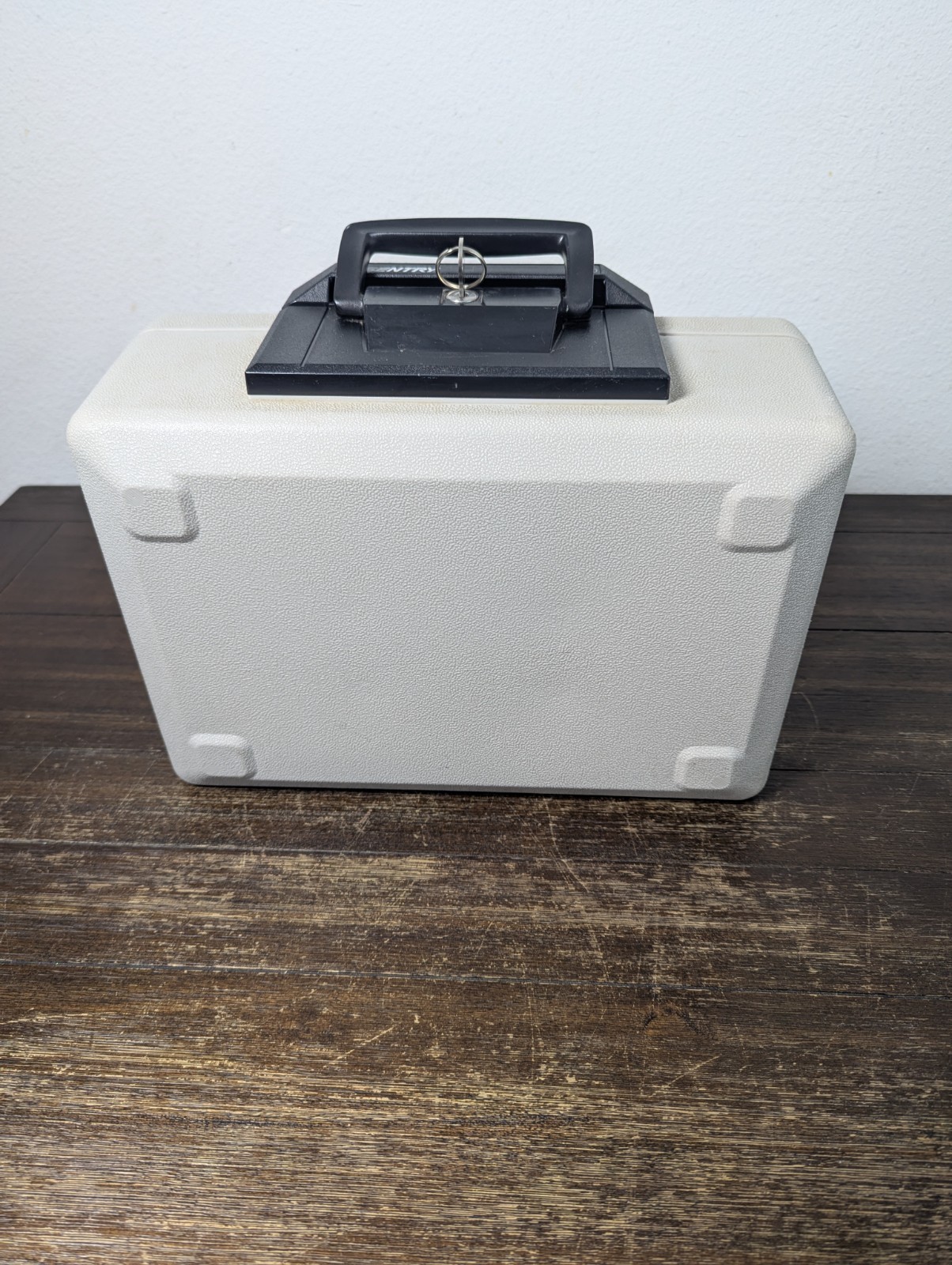 Sentry Fire Safe 1100 Fireproof Security Chest Beige Portable with Handle & Key