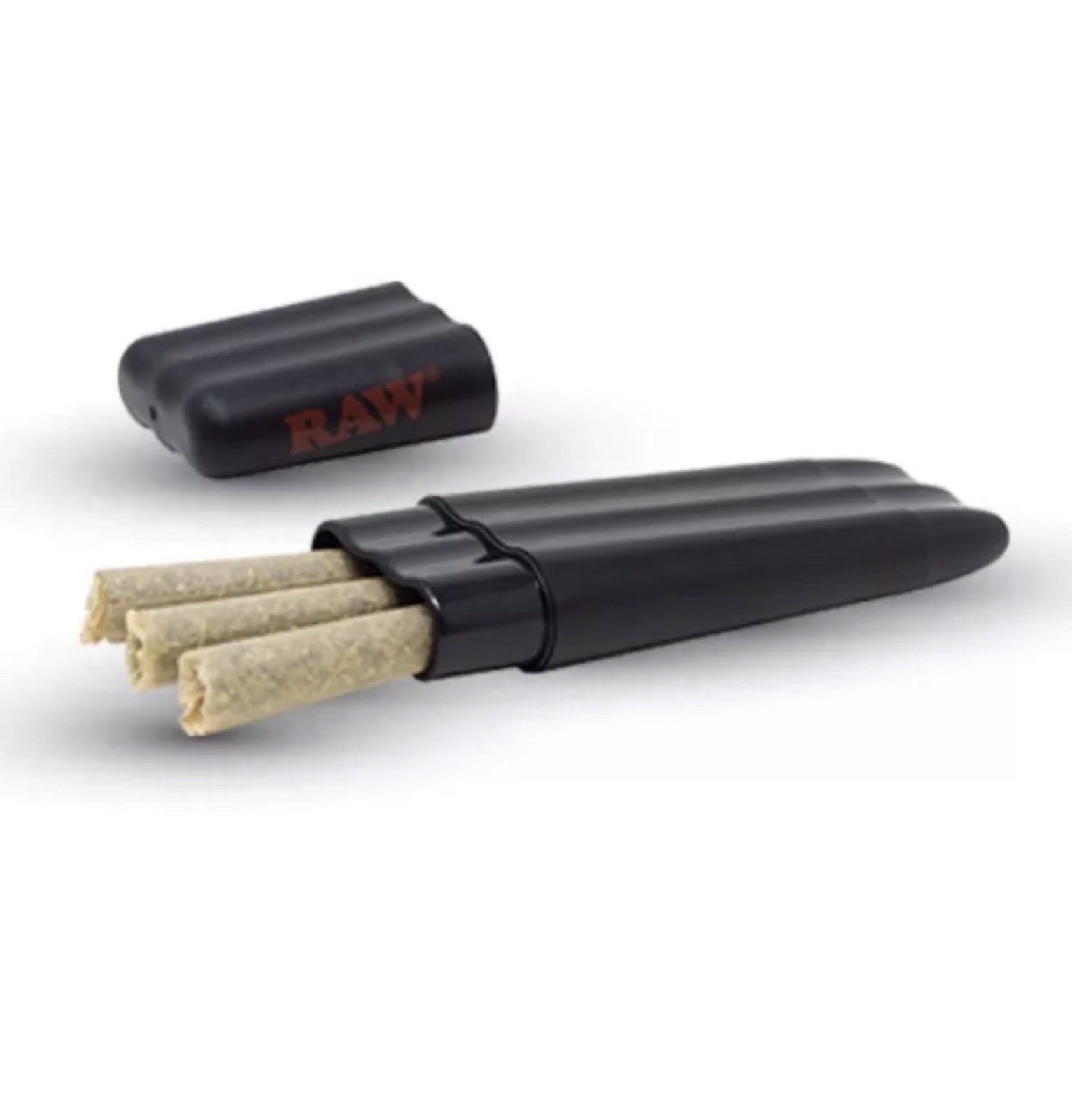 RAW ORGANIC KING size pre rolled cone AUTHENTIC + Raw Three Tree Cone Case