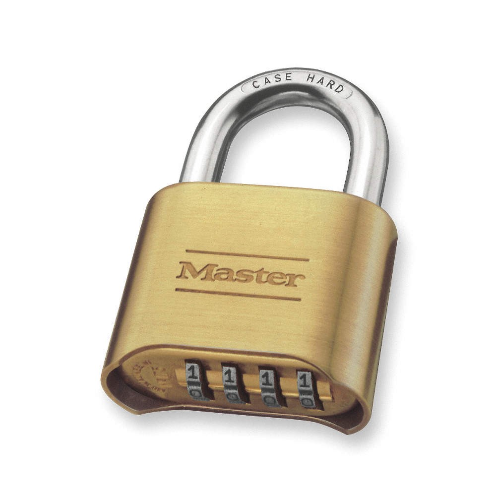 MASTER LOCK 175 Combination Padlock,1 1/2 in,Rectangle 1U172