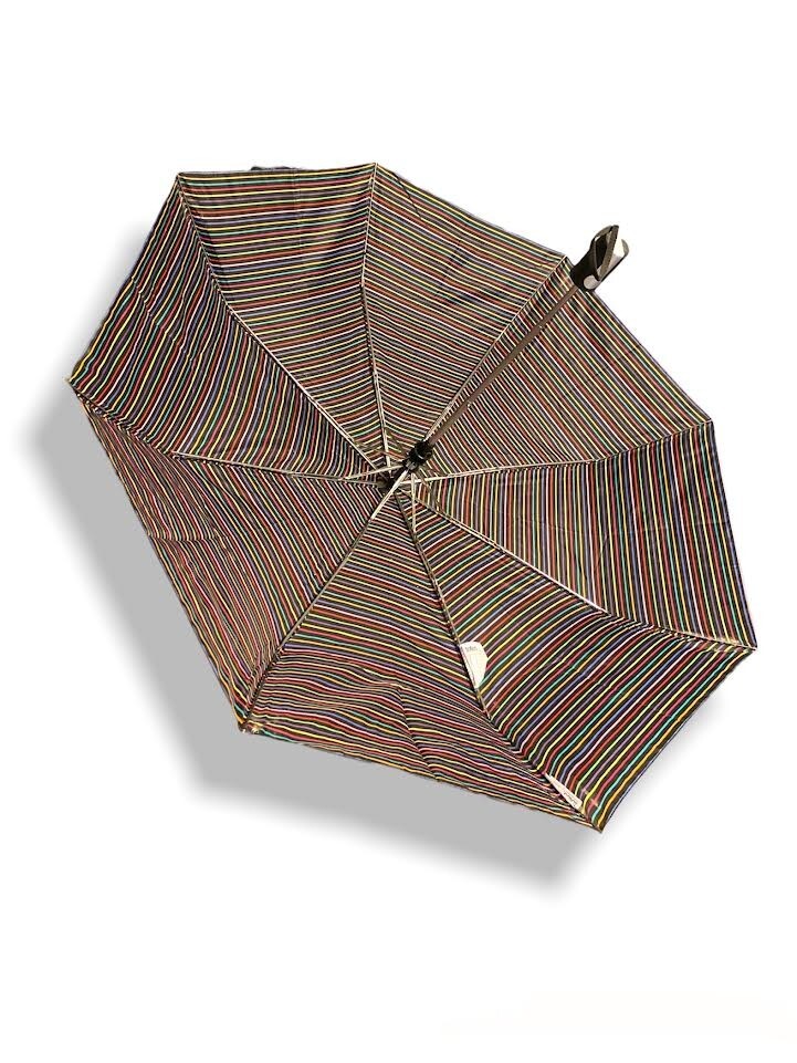 Totes compact black with colorful stripes pop up