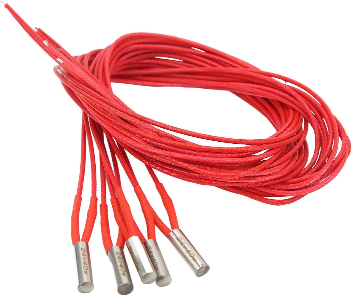 Accessory for 3D Printer, 5Pcs DC 24V 40W Heater Cartridge for 3D Printer CR-10S