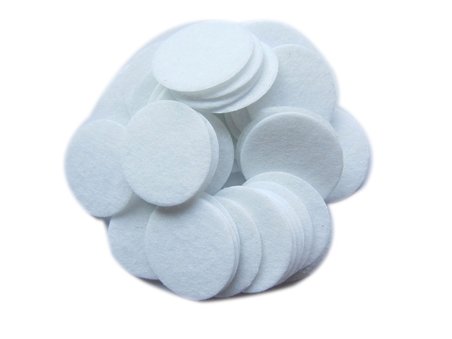 1.5 Inch 35mm White Hard Wool Felt Circles Craft Fabric Pads Sewing 200 PCS