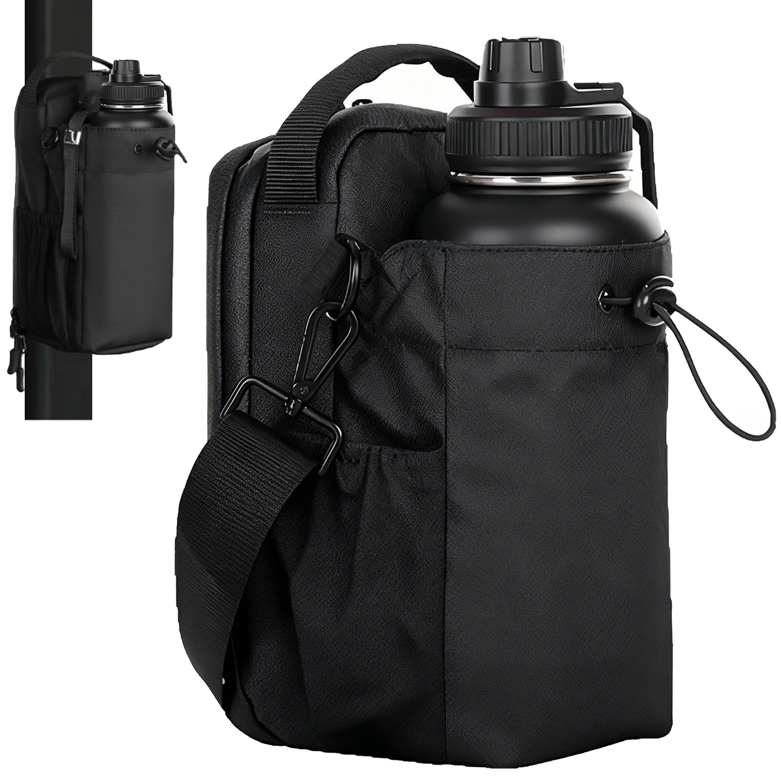 Magnetic Gym Bag - Magnetic Gym Water Bottle Bag with Strap, Ultimate Hands-Free