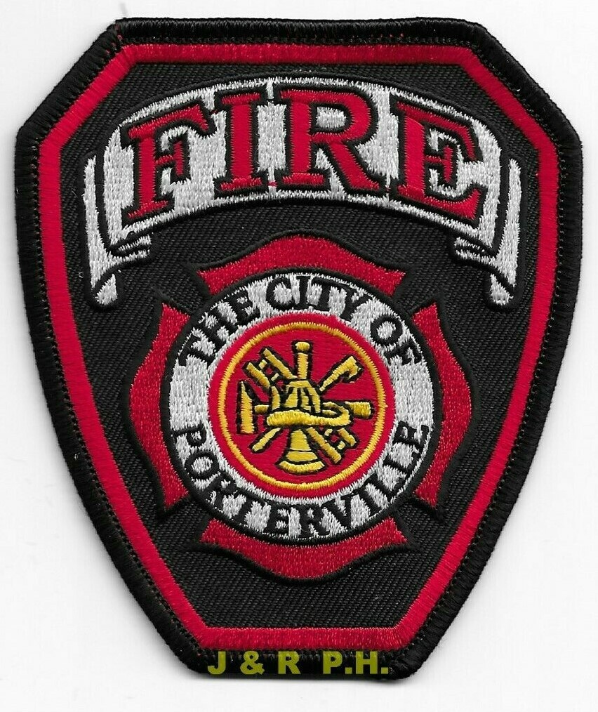 City of Porterville  Fire, Callifornia (3.5" x 4")  fire patch