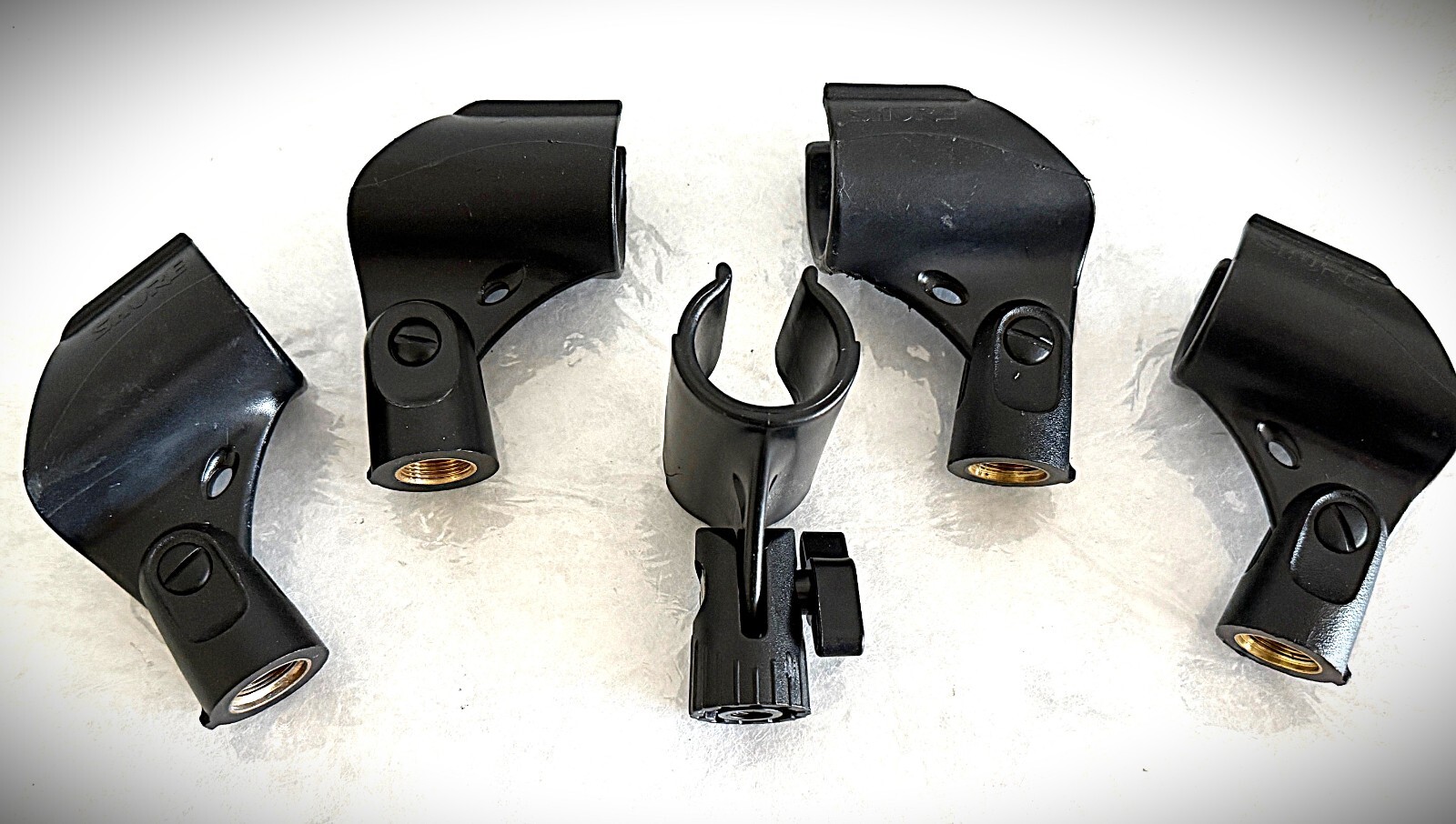 Set of 5 Microphone Clip/Holders (c)