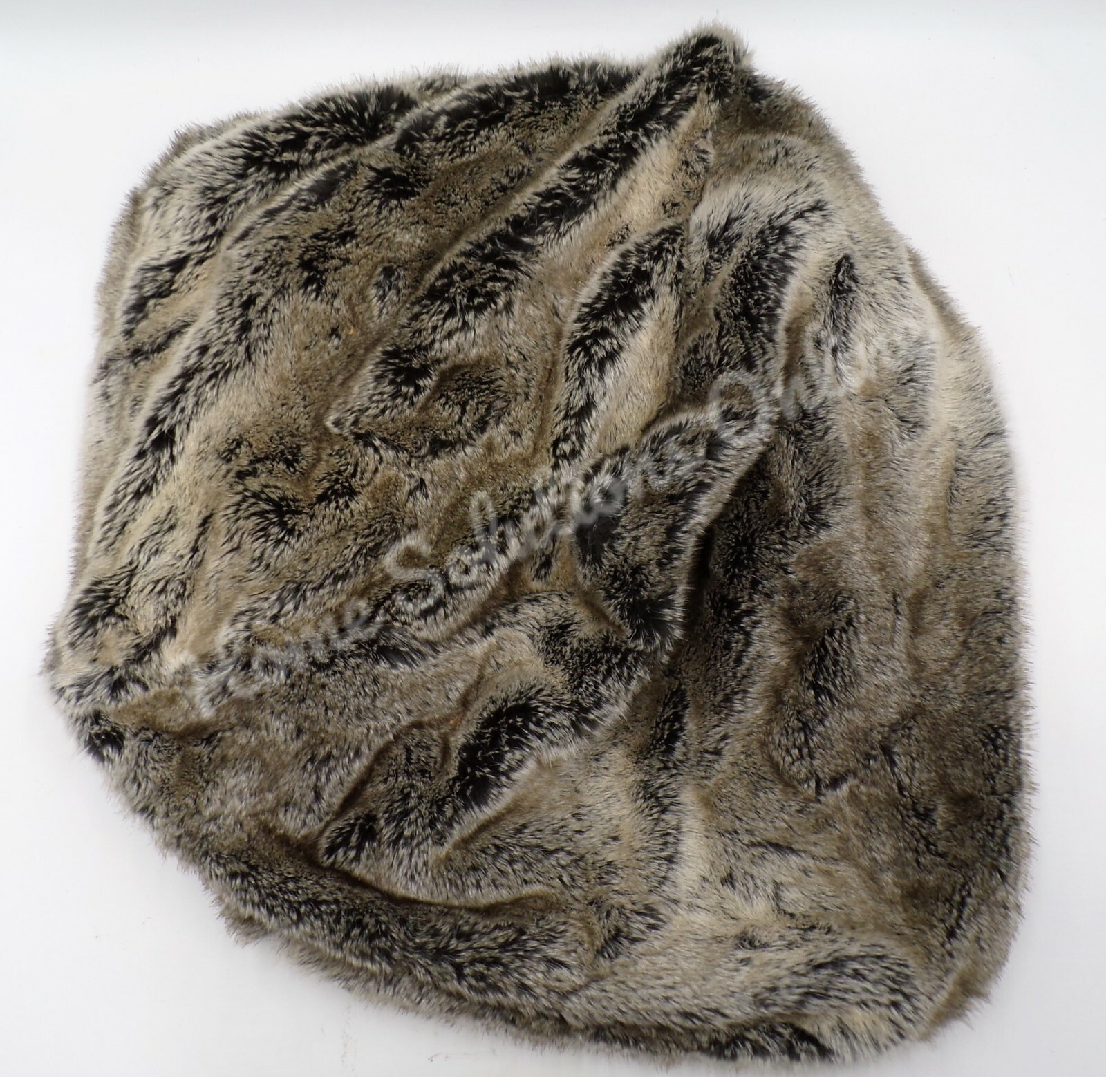 Pottery Barn Ombre Faux Fur Pouf Pouf Slipcover Grey Gray 16" #E47