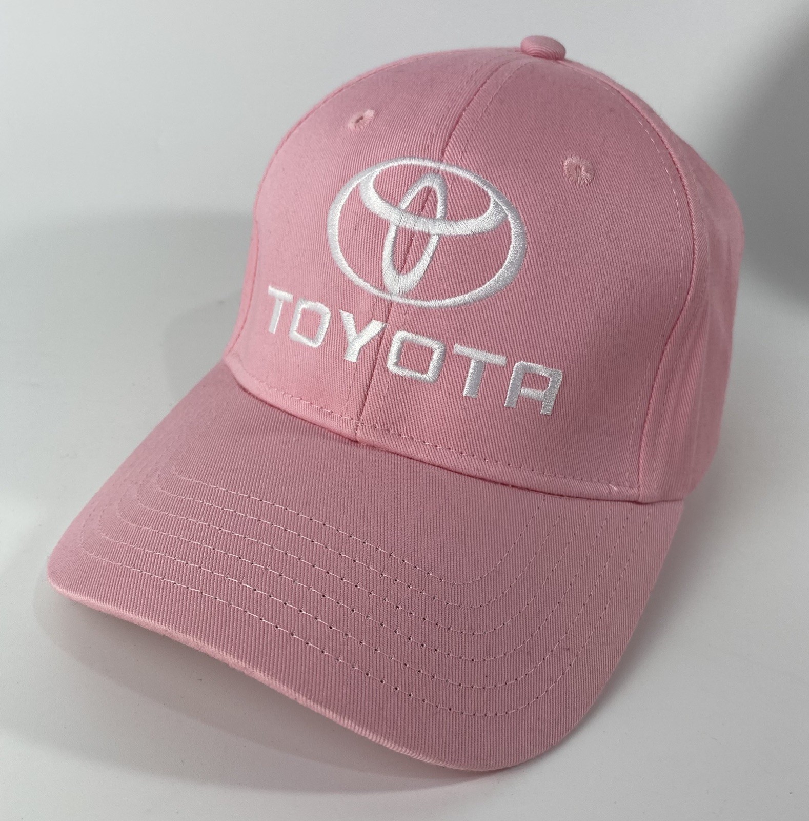 Toyota Large Logo Pink Embroidered Strap Back Cap NOS