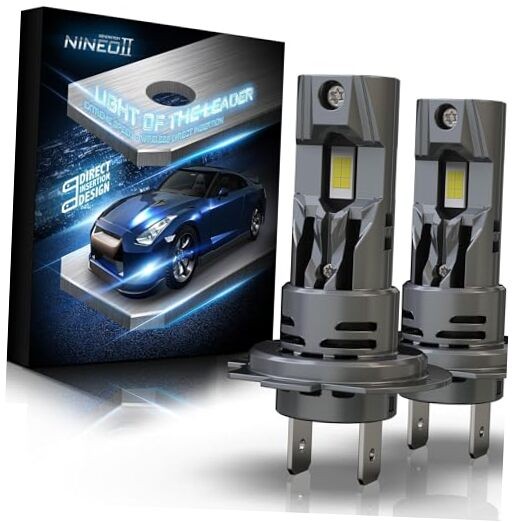Bulbs, No Adapter Required, 600% High Brightness, 6500K Cool White, H7