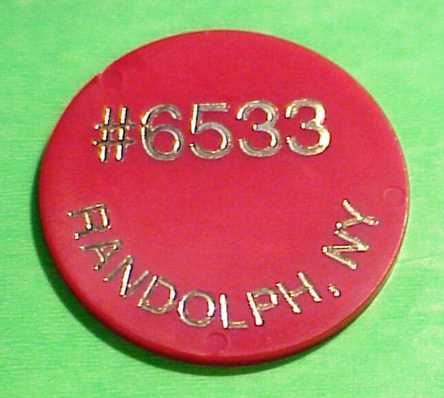 RANDOLRH  NEW YORK  NY  VFW # 6533  / GOOD FOR TOP SHELF DRINK  TRADE TOKEN