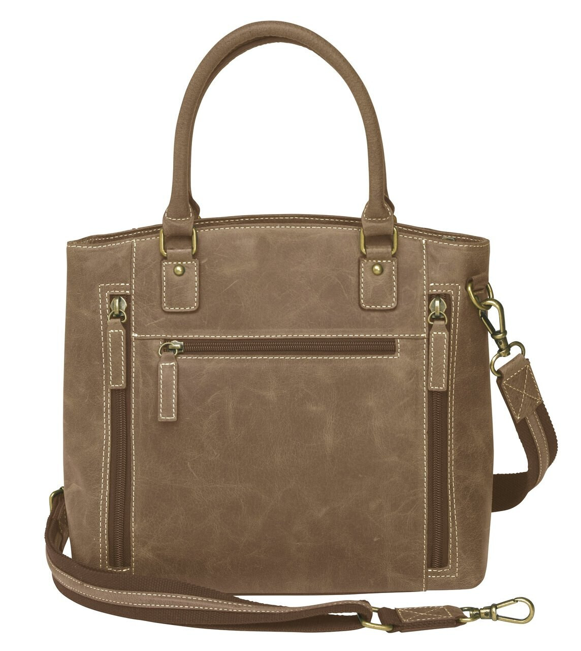 Distressed Leather Town Tote