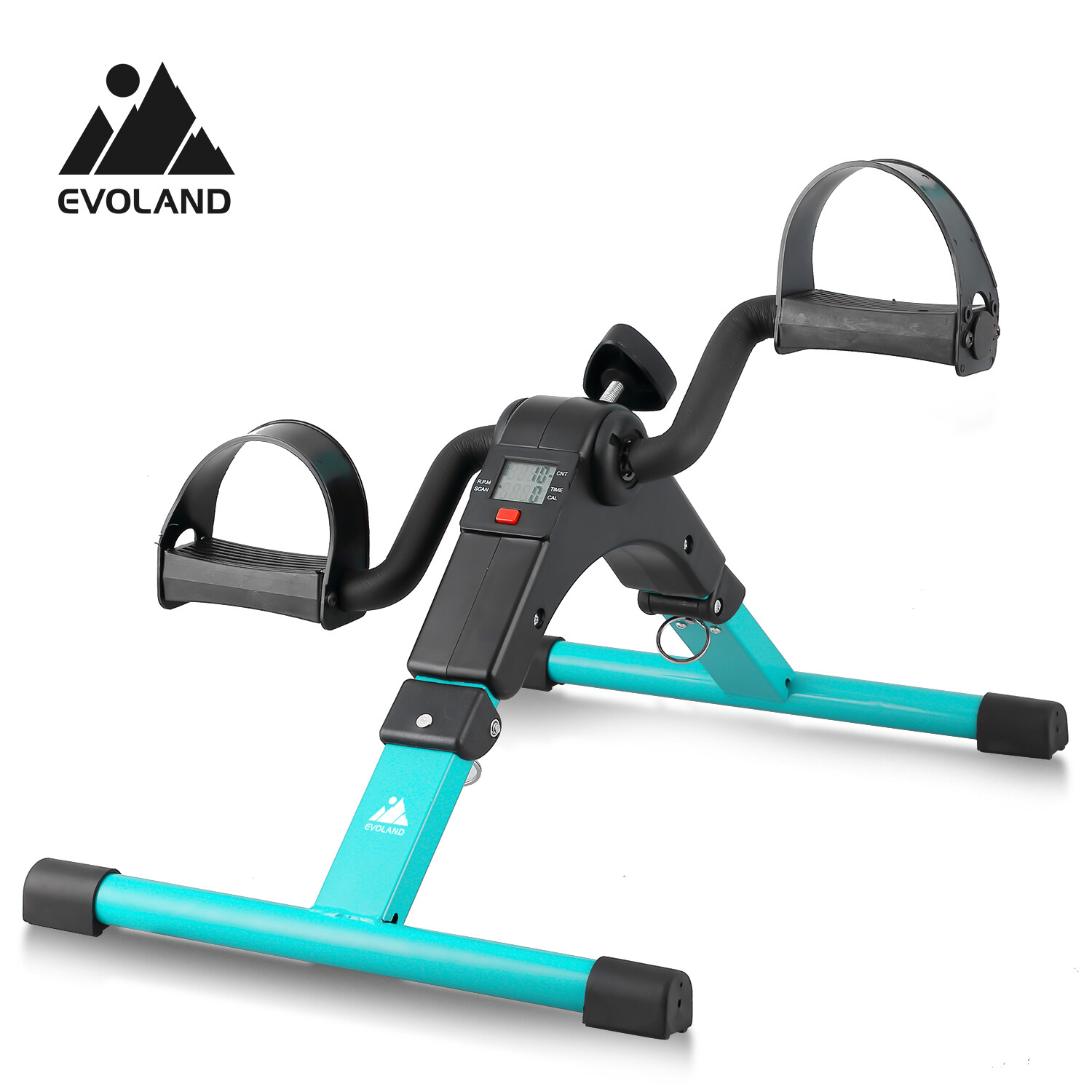 Foldable Mini Exercise Bike Cycle Mini Stepper Bike Pedal Exerciser LCD Display