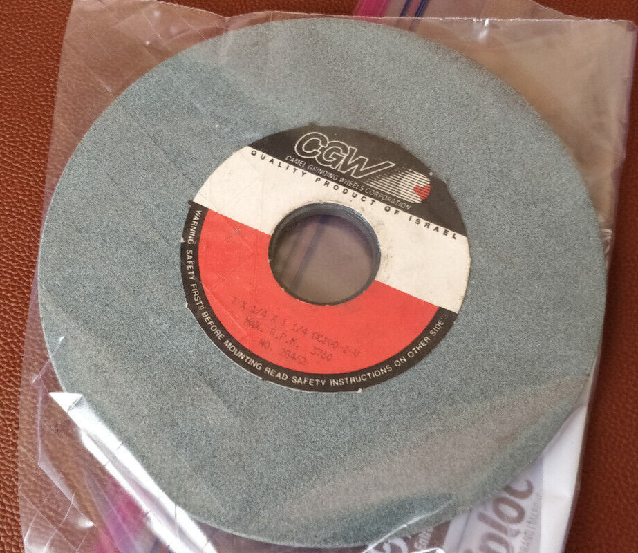 NOS  GRINDING WHEEL 7x 1/4"   x 1-1/4 Hole...  28462 Camel Brand
