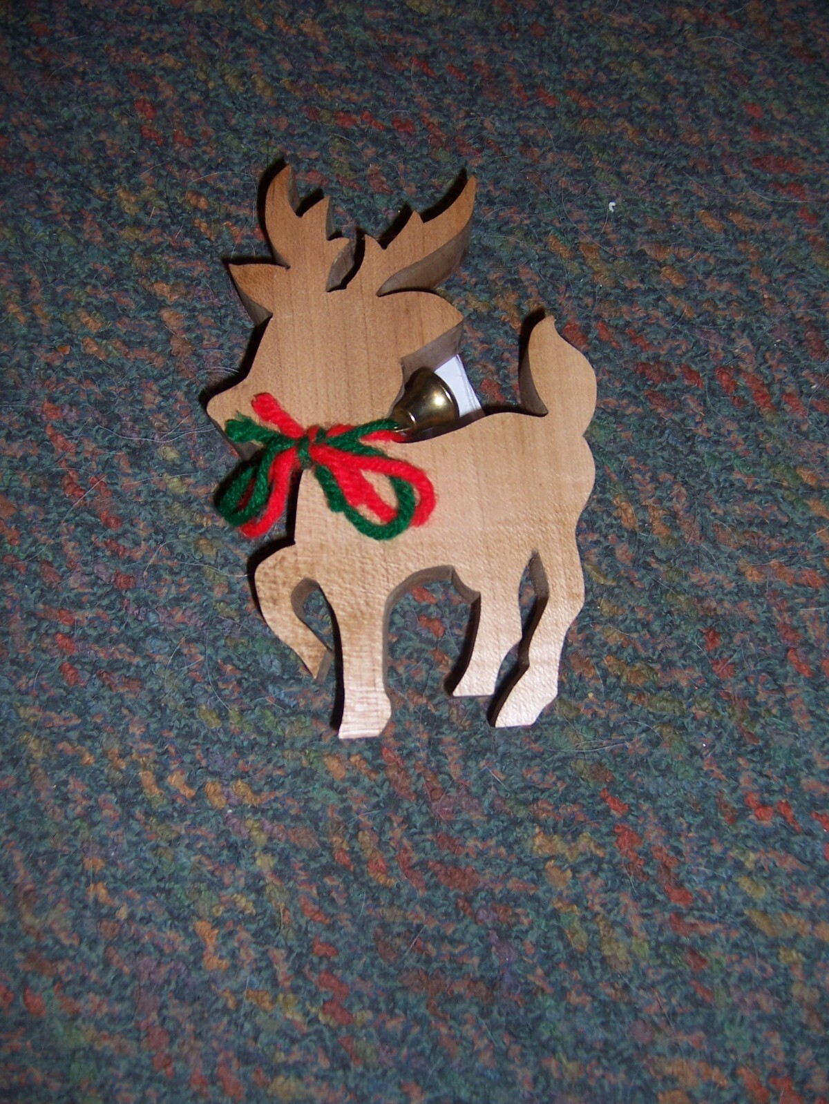 HANDMADE WOODEN Set of Two Standing Reindeers