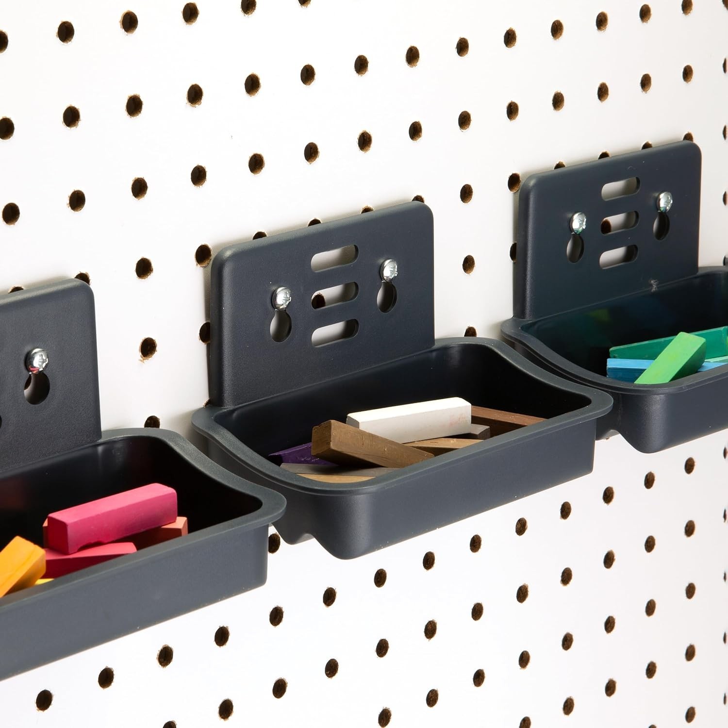 Cup Organizer 3 Pack Pegboard/Slatwall Organizer Office Classroom Workbench