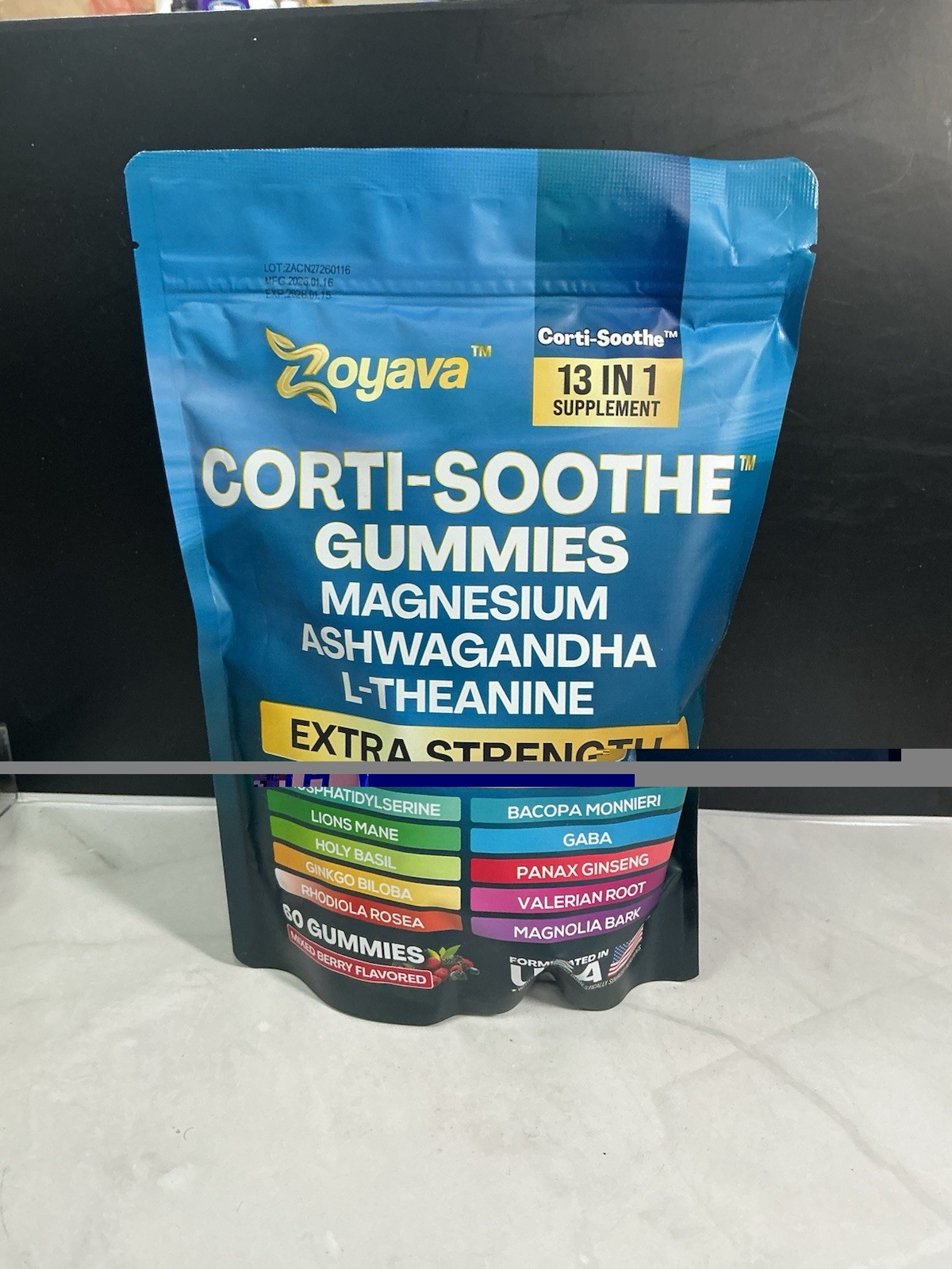 Zoyava Corti Soothe Gummies 13 In 1 Supplement Stress Calm Sleep Support