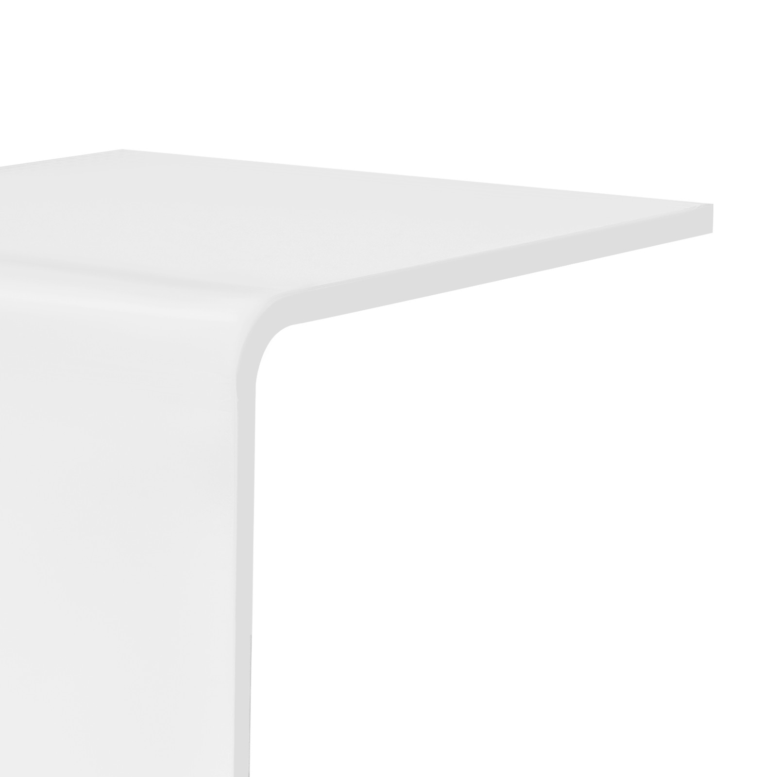C-Shaped Side Table, Acrylic End Table, Couch Side Table