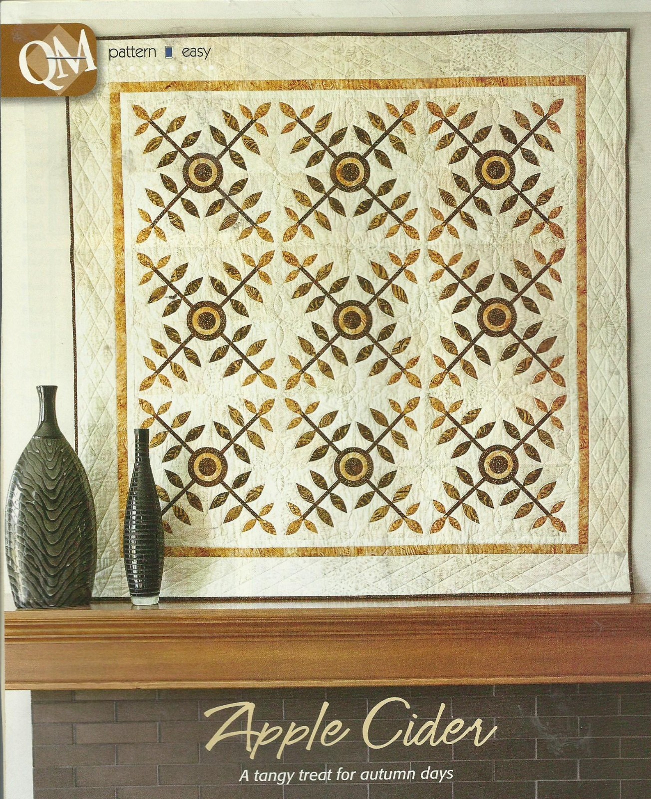 E0687  APPLE CIDER  WALLHANGING QUILT PATTERN/INSTRUCTIONS