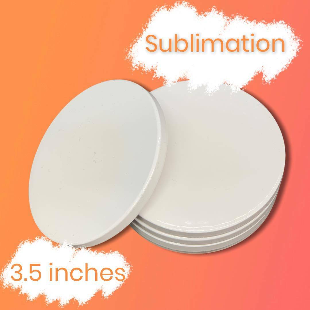 3.5 inch ceramic coaster | Blank Sublimation coaster | Sublimation Coaster | Cup