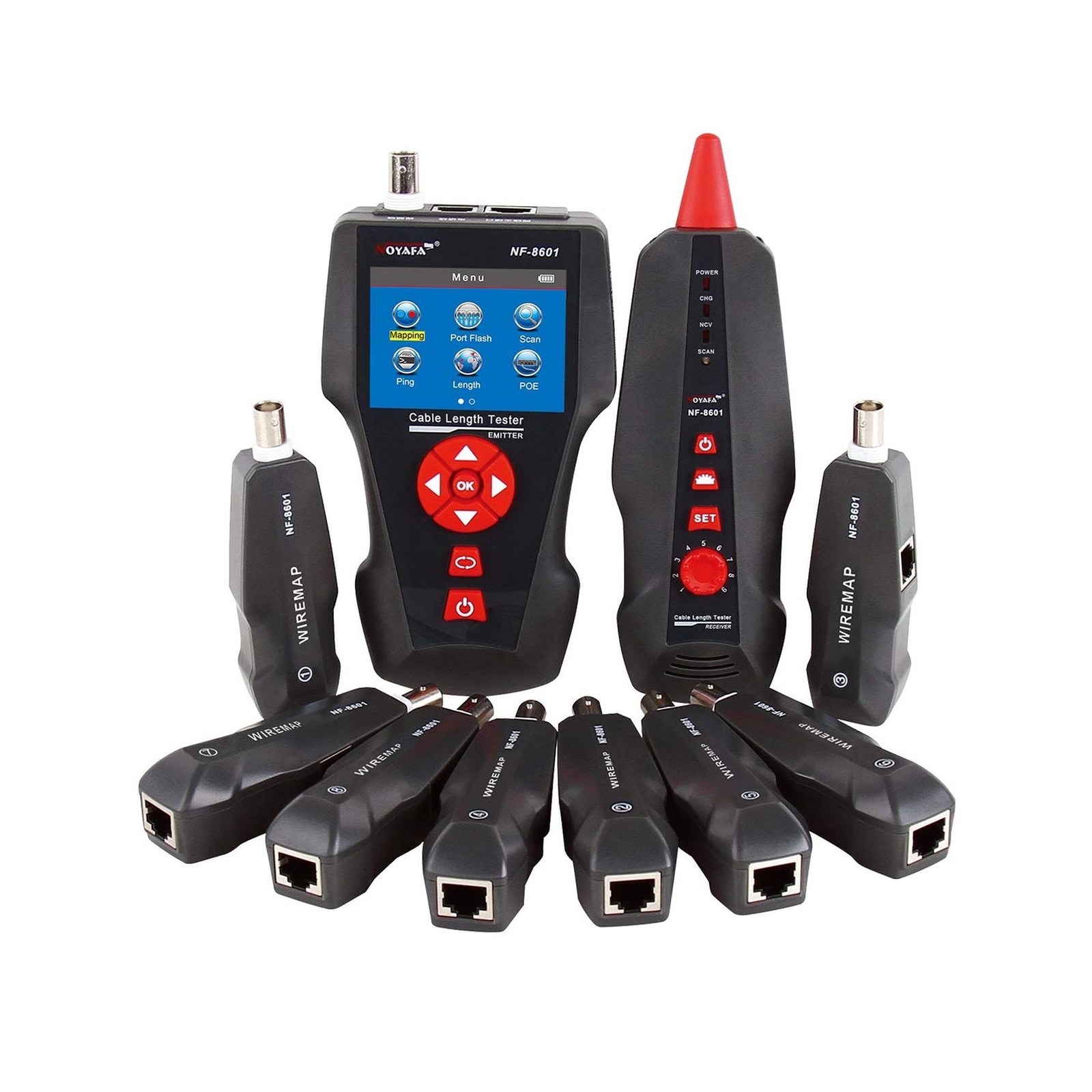 Noyafa NF-8601W-A Multi-Functional Network Cable Tester for RJ45, RJ11, BNC, ...