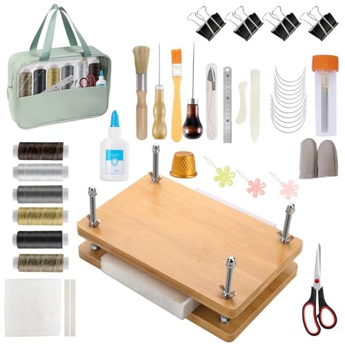 Book Binding Kits, Book Press, 11.6 x 7.8 Inch Bookbinding Tools Bookbinding