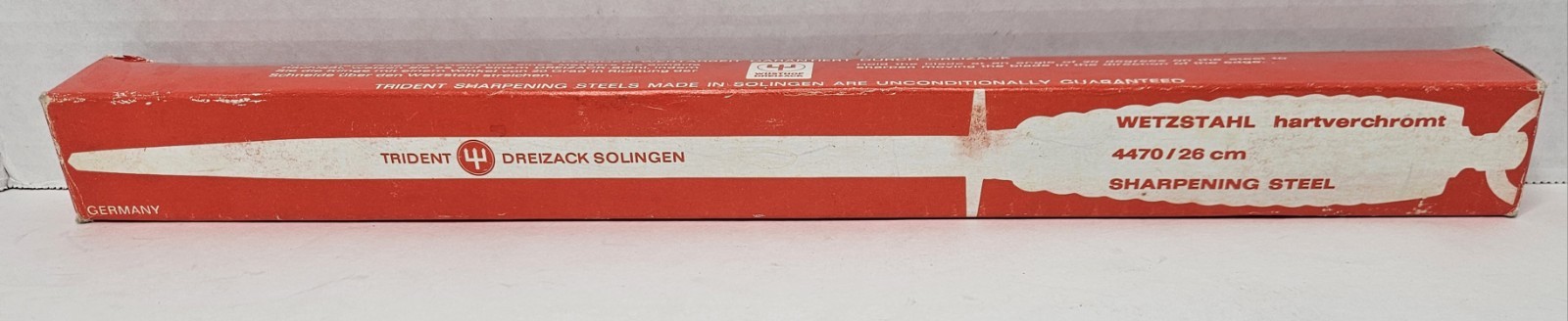 Wetzstahl Trident Knife Sharpener Dreizack Solingen 4470/ 26cm NIB