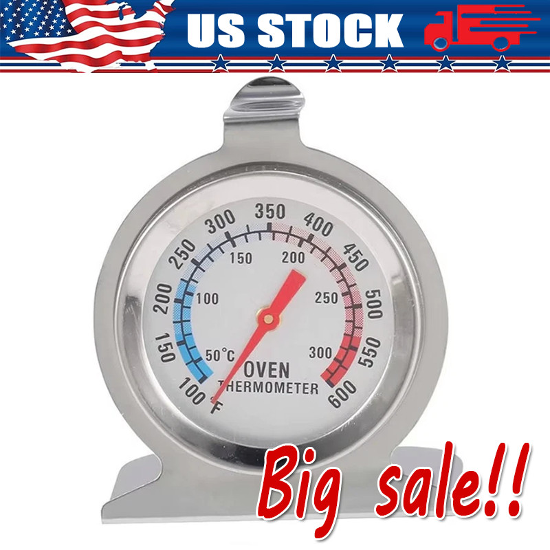 Oven Thermometer Stainless Steel Classic Stand Up Food Meat Temperature Gauge5-1