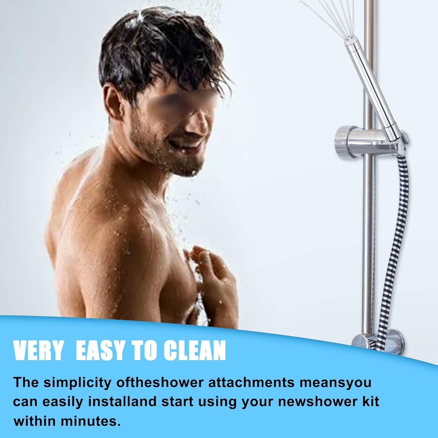 Shower Cleaner Enema Douche System, Handheld Anal Douche Attachments Kits, Rinse