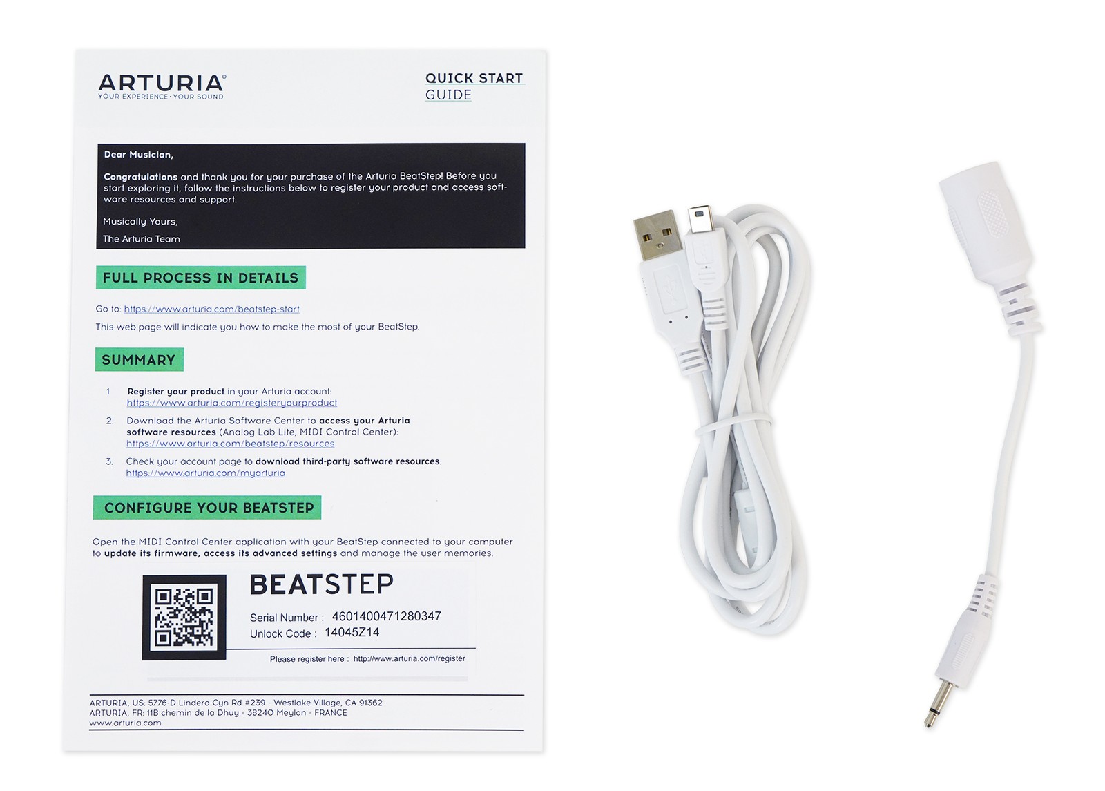Arturia BeatStep 16-Step Analog Sequencer Midi USB DJ Pad Controller+Backpack