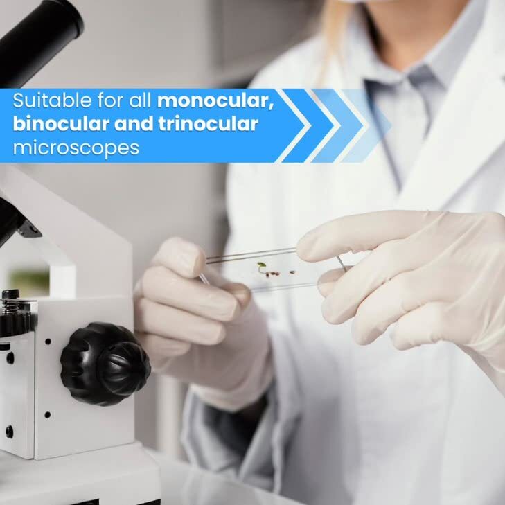 50 Blank Glass Microscope Slides & 100 Cover Slips for Experiments and Analysis