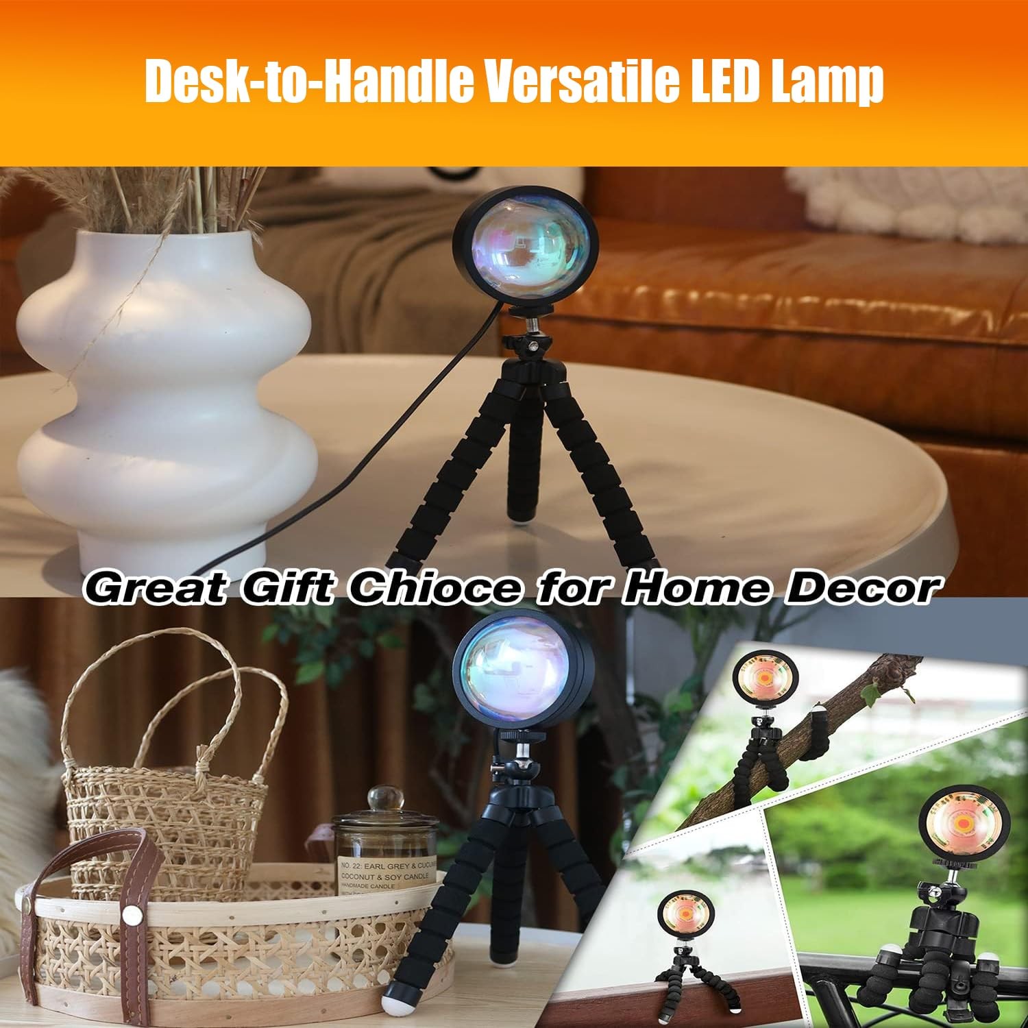 QUIGO Sunset Projector Lamp 16 Colors Changing with Remote & App Control Night