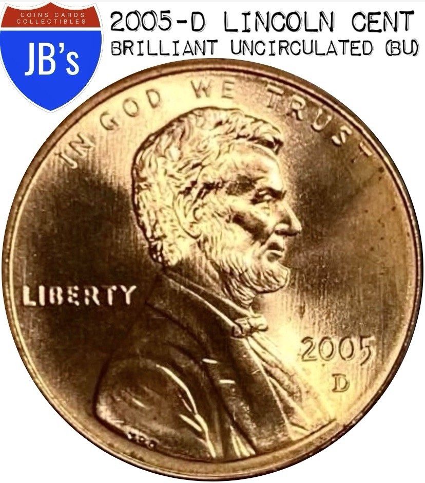 2005-D Lincoln Memorial Cent Penny 1c - Brilliant Uncirculated (BU)