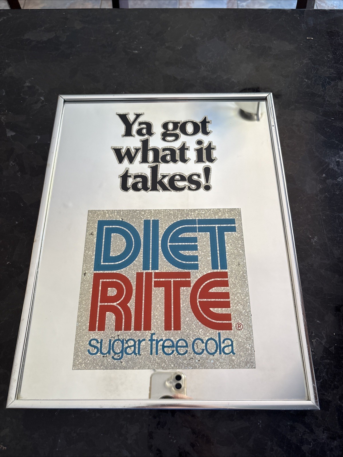 VERY RARE Diet Rite Cola Mirror Sugar Free Cola “Ya Got What It Takes” 16” X 12”