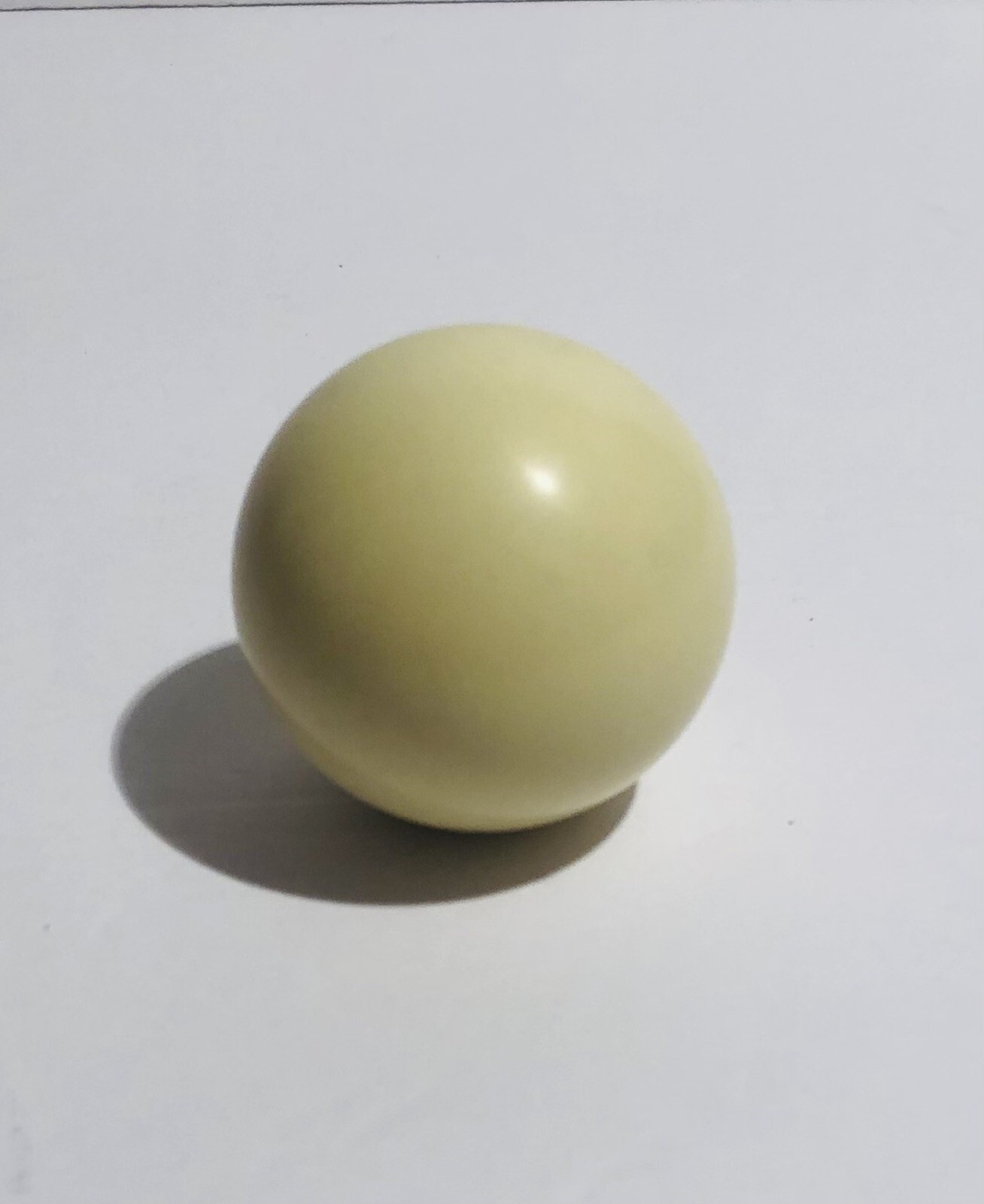 New White Solid Cue Single Individual Pool Ball Billiard 2 1/4” Replacement