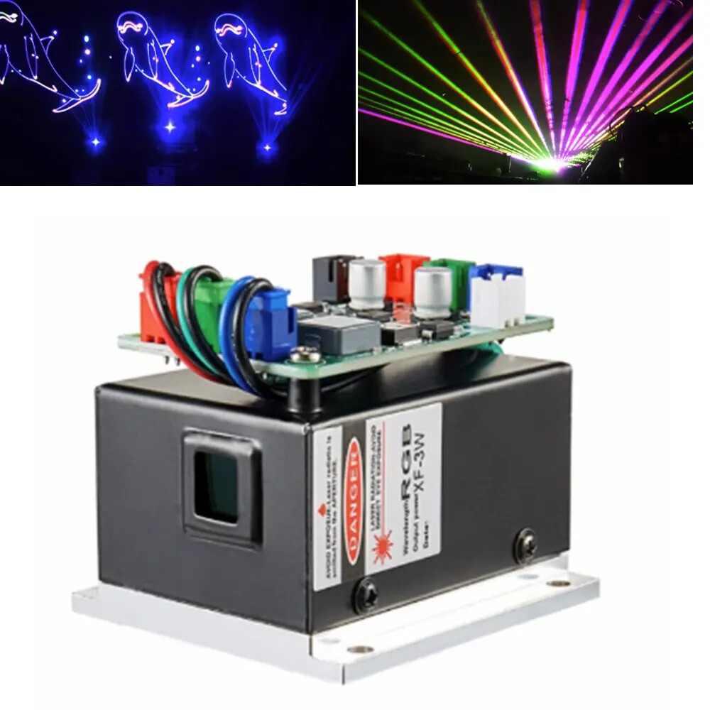 RGB 3W/4W/5W Full Color Laser Module Staging Lights Laser Source TTL/Analog