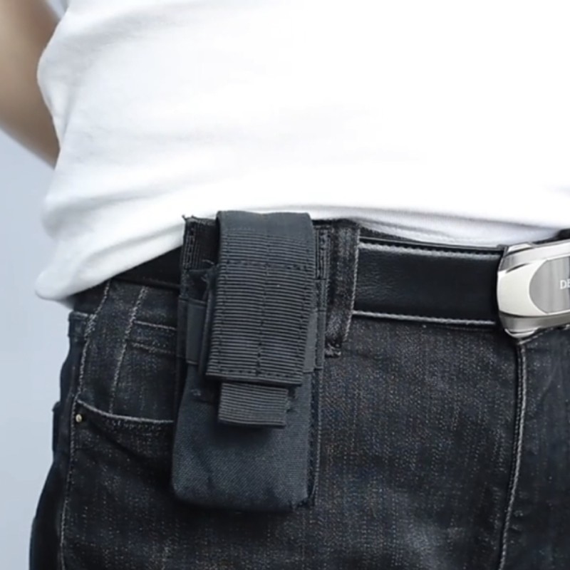 Tactical Nylon Pouch Flashlight Holster Tools Waist Pouch Pistol Magazine Pouch