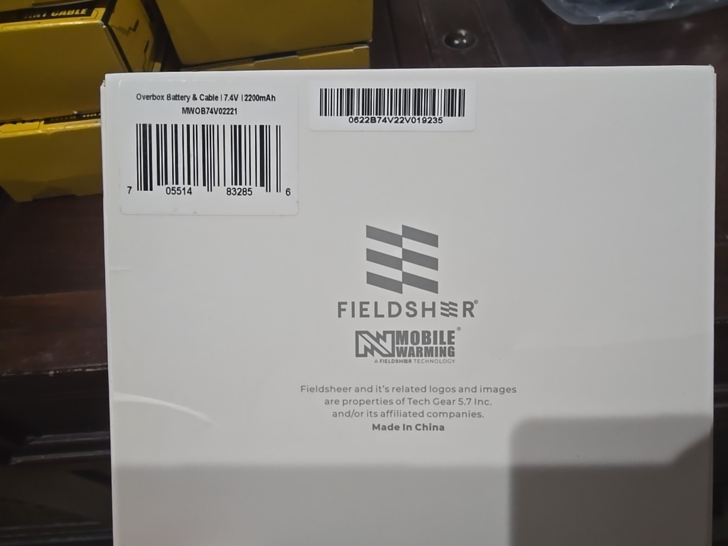 Fieldsheer Mobile Warming 7.4v Powersheer Battery & USB Cable 2200 mAh