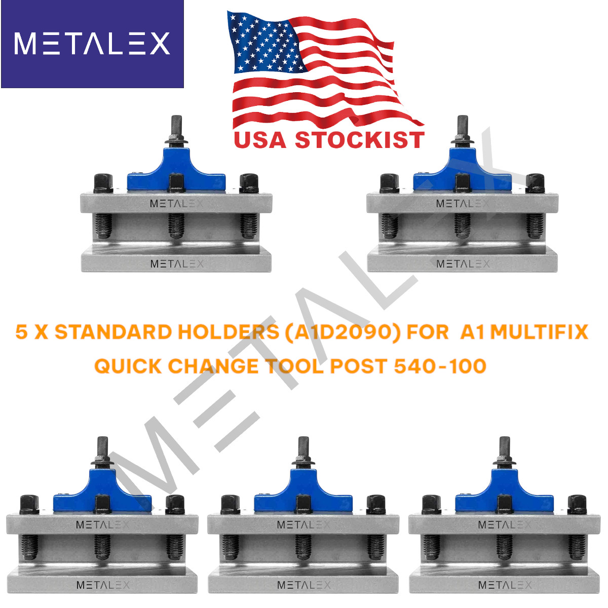 A1D2090 Turning Tool Holder 5 Pcs For A1 Multifix Quick Change Tool Post 540-100